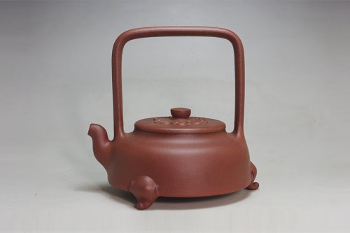 储立之紫砂壶 祥云提梁 