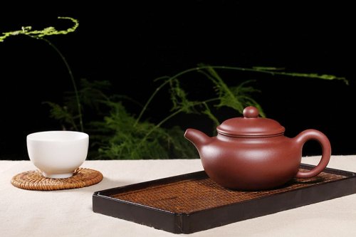 周健紫砂壶 仿古 