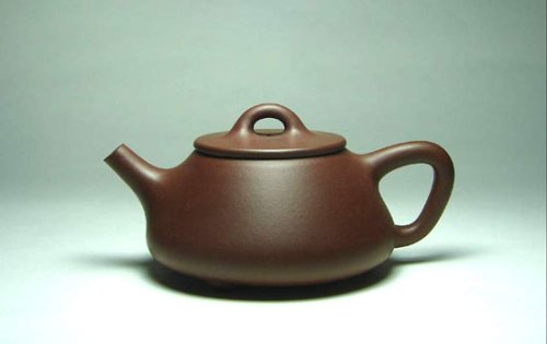 许亚均紫砂壶 景洲薄盖石瓢 