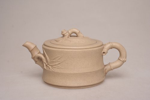 潘旭超紫砂壶 双线竹鼓 