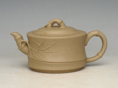 罗荣贤紫砂壶 本山绿泥 小竹节 200cc 