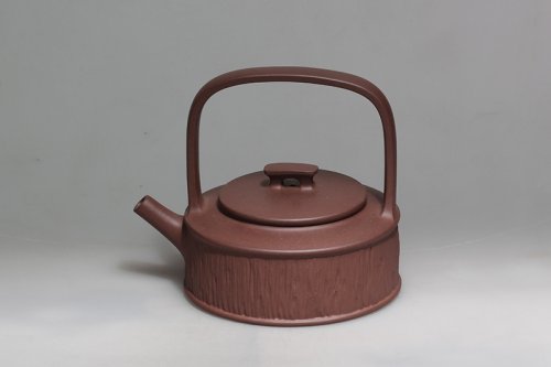 吕美萍紫砂壶 线律提梁 