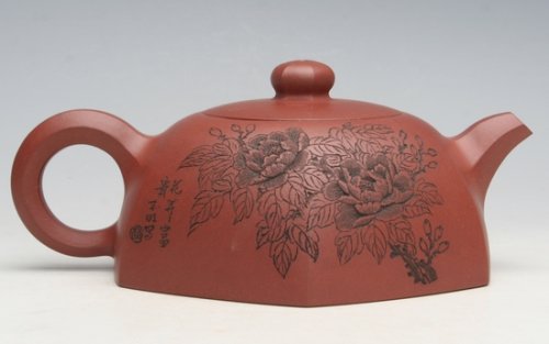 赵志明紫砂壶 六方半月 