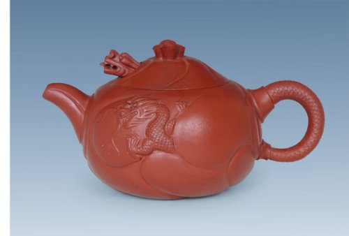 刘建强紫砂壶 鱼化龙2 
