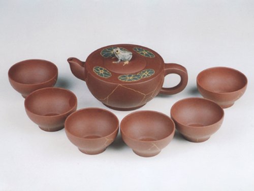 蒋曙明紫砂壶 荷塘情趣茶具 