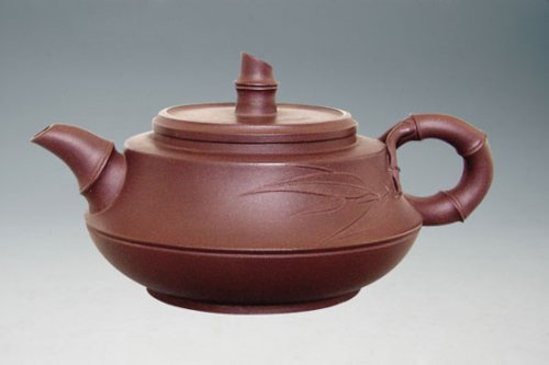 周杰紫砂壶 紫竹 