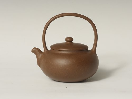 吴奇敏紫砂壶 臻韵提梁 