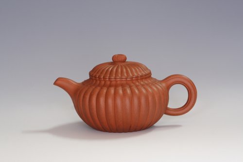 顾新洪紫砂壶 筋瓤仿古 