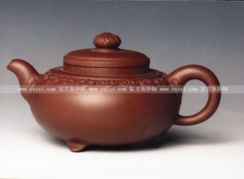 葛明仙紫砂壶 三足如意 