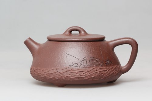 尹优群紫砂壶 石瓢 
