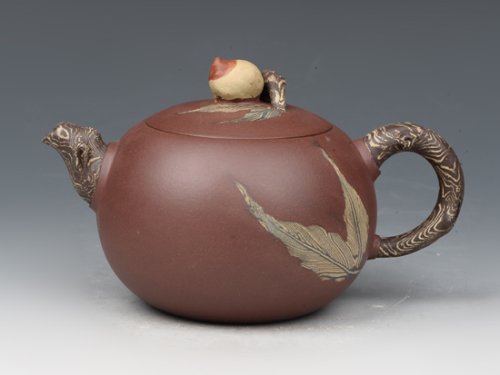 朱大伟紫砂壶 寿桃2 