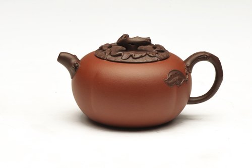 范永叶紫砂壶 柿缘 