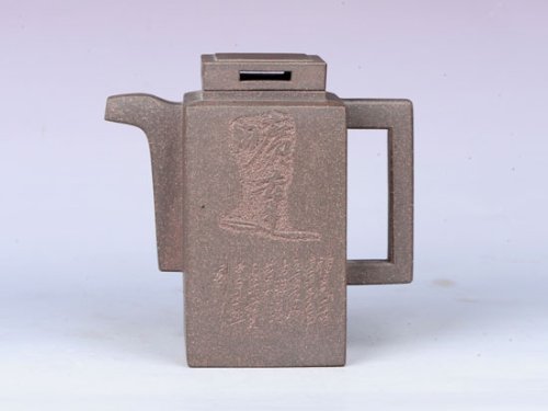 严伟亮紫砂壶 高四方 