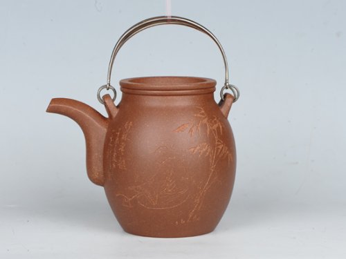 罗荣贤紫砂壶 生机壶    泥料：降坡泥 