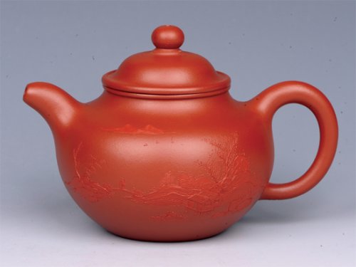 朱洪芳紫砂壶 莲子（朱泥） 