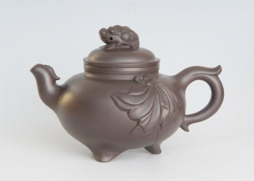 李彬紫砂壶 蟾凤合鸣 