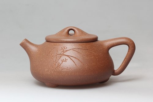 陈水仙紫砂壶 石瓢 