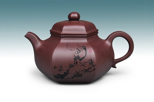 卢宁刚紫砂壶 六方真逸 