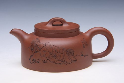 高文萍紫砂壶 平盖莲子 
