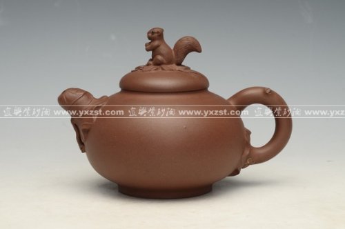 张傲君紫砂壶 松鼠 