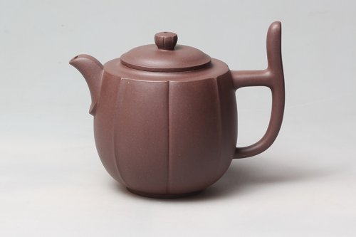 陈伟紫砂壶 菱花 