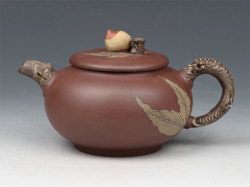 朱大伟紫砂壶 寿桃1 