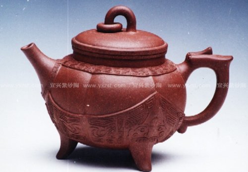 周伯娟紫砂壶 仿古三足鼎 