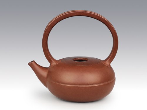 华建忠紫砂壶 圆珠提梁... 