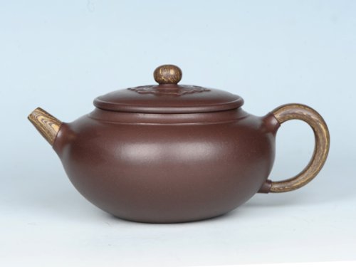 吴建荣紫砂壶 绞泥如意 