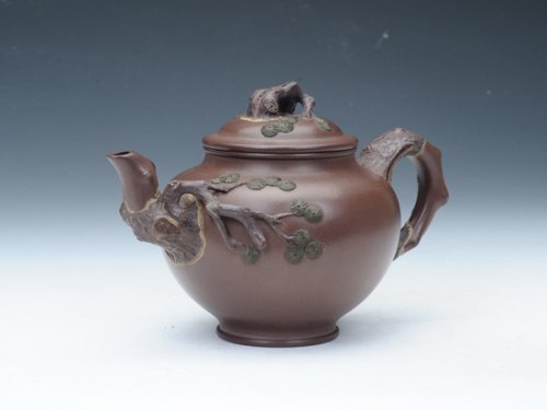 叶洪斌紫砂壶 青松 