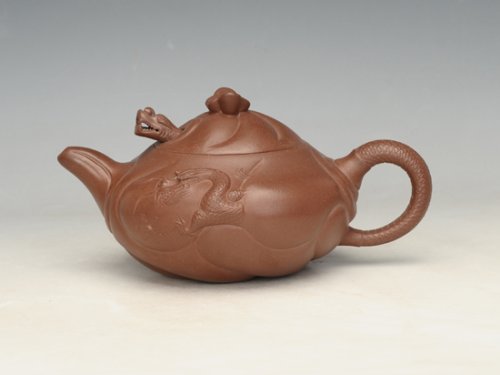 王耀华紫砂壶 鱼化龙 