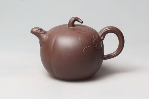 陈伟紫砂壶 筋瓜 