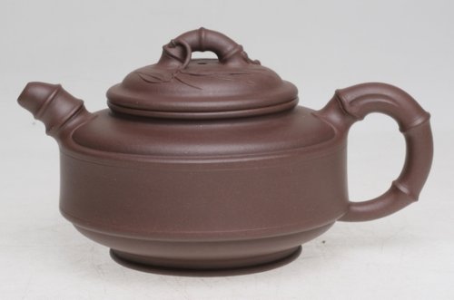 陈顺仙(大)紫砂壶 双线竹鼓 