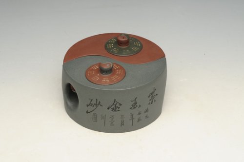 储栋平紫砂壶 八卦 