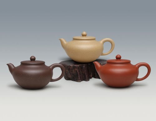 鲍玉美紫砂壶 三元素（雅趣） 