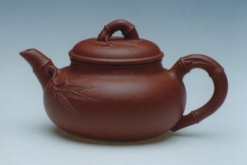 陈成紫砂壶 佛竹（手工调砂泥) 