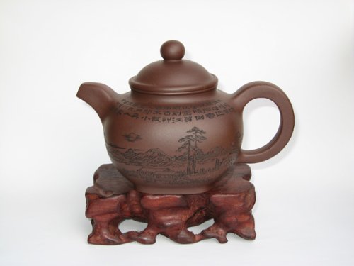 吴小军紫砂壶 浑四方掇球 