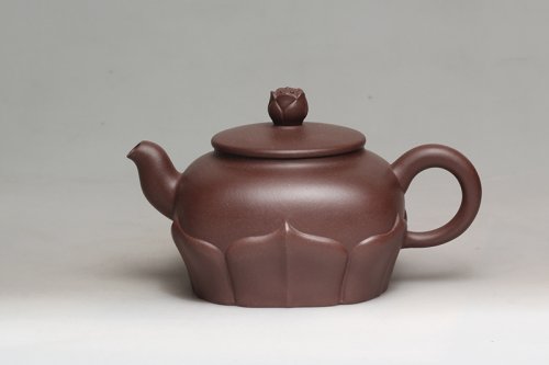 应卫琴紫砂壶 四方菱花 