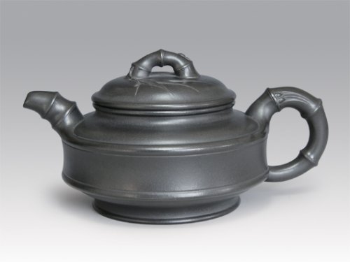 王卫紫砂壶 双线竹鼓 