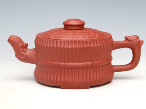 朱新南紫砂壶 龙头一捆竹（清水泥）500ML大  350ML小 