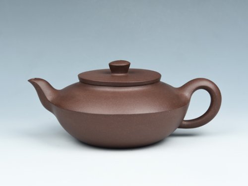 雷旭梅紫砂壶 汉扁 