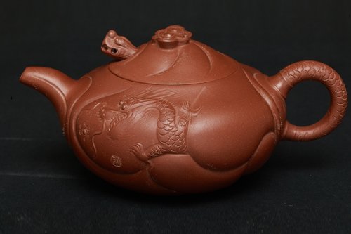 咸子情紫砂壶 云龙 