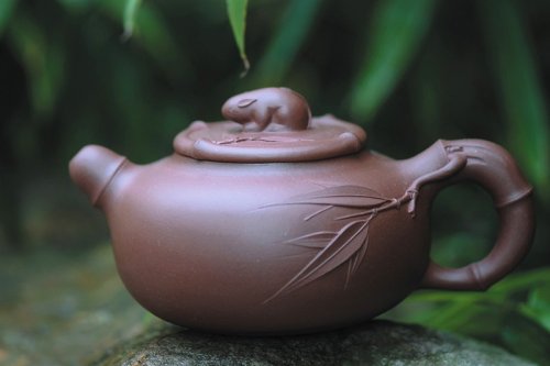 王芳紫砂壶 竹趣 