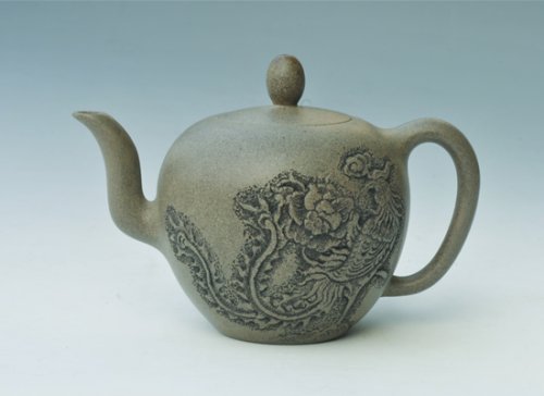 周古梅紫砂壶 凤美人 