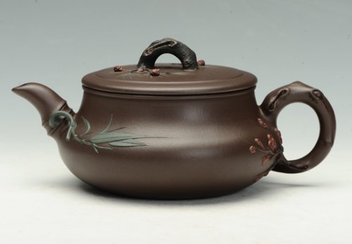 李军紫砂壶 岁寒三友 