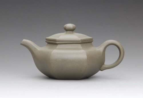 吕伟紫砂壶 仿古六方 