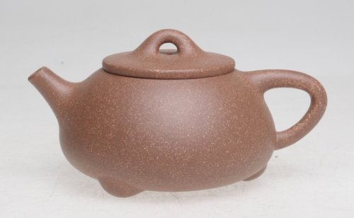 陈顺仙(大)紫砂壶 三足石瓢 