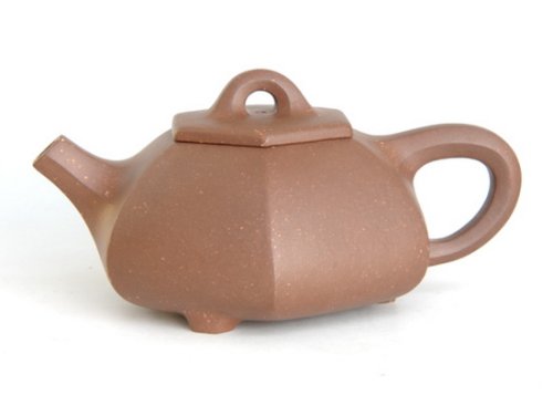 李彬紫砂壶 六方石瓢 