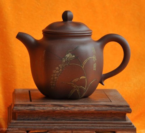 史胜军紫砂壶 六角莲子 