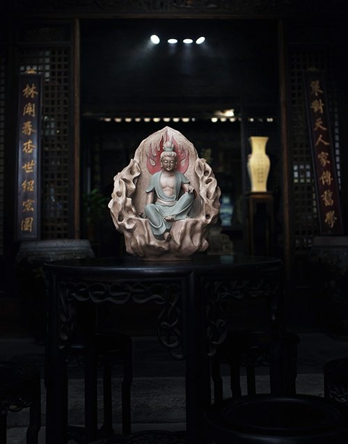 储峰紫砂壶 观音 